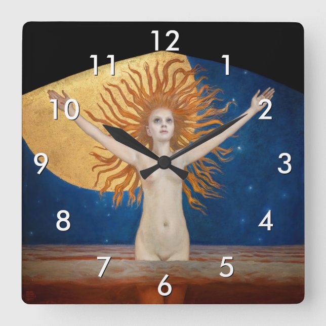 Akseli Gallen-Kallela - Ad Astra Square Wall Clock (Front)