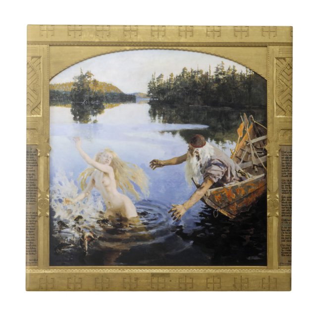 Akseli Gallen-Kallela - Aino Myth Tile (Front)