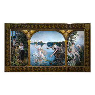 Akseli Gallen-Kallela - Aino Triptych Photo Print