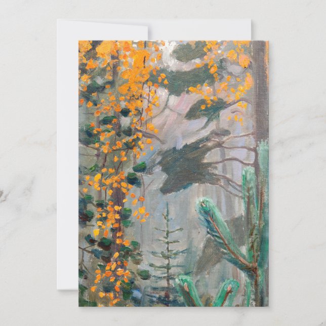 Akseli Gallen-Kallela - Autumn Forest Thank You Card (Front)
