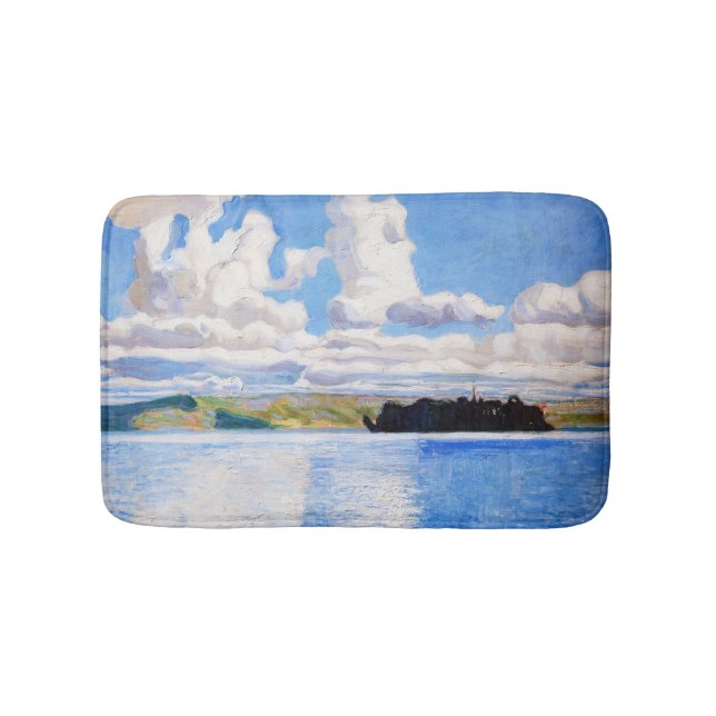 Akseli Gallen-Kallela - Cloud Towers Bath Mat (Front)
