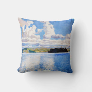 Akseli Gallen-Kallela - Cloud Towers Cushion