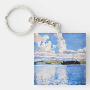 Akseli Gallen-Kallela - Cloud Towers Key Ring