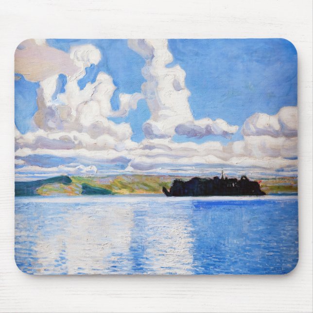 Akseli Gallen-Kallela - Cloud Towers Mouse Mat (Front)