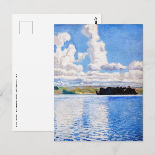 Akseli Gallen-Kallela - Cloud Towers Postcard (Front/Back)