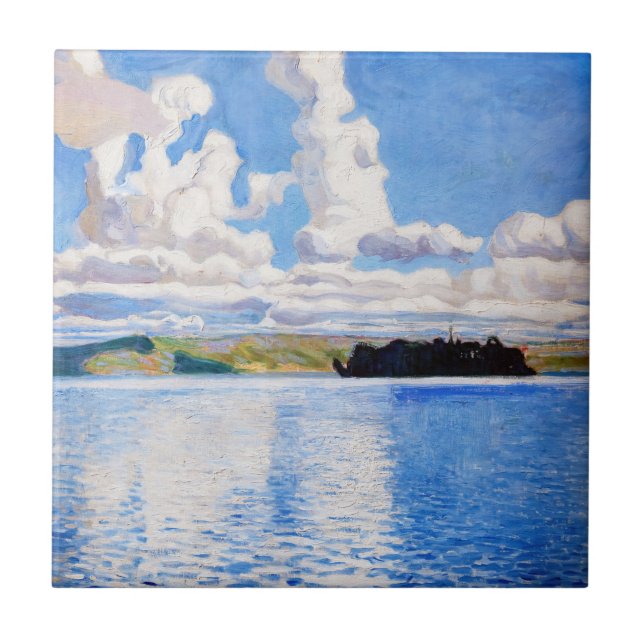 Akseli Gallen-Kallela - Cloud Towers Tile (Front)
