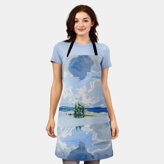 Akseli Gallen-Kallela - Clouds above a Lake Apron (Worn)