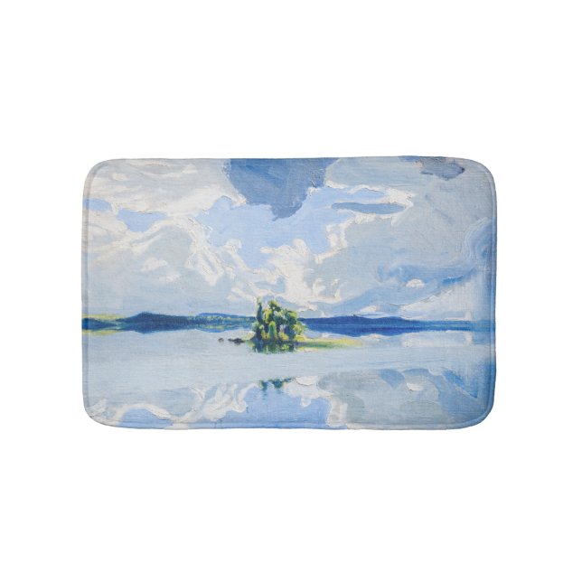 Akseli Gallen-Kallela - Clouds above a Lake Bath Mat (Front)