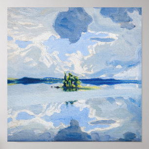 Akseli Gallen-Kallela - Clouds above a Lake Poster