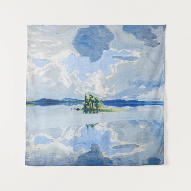 Akseli Gallen-Kallela - Clouds above a Lake Tapestry (Front)