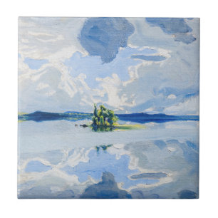 Akseli Gallen-Kallela - Clouds above a Lake Tile