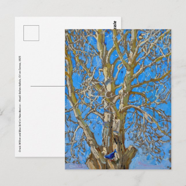 Akseli Gallen-Kallela - Crack Willow and Blue Bird Postcard (Front/Back)