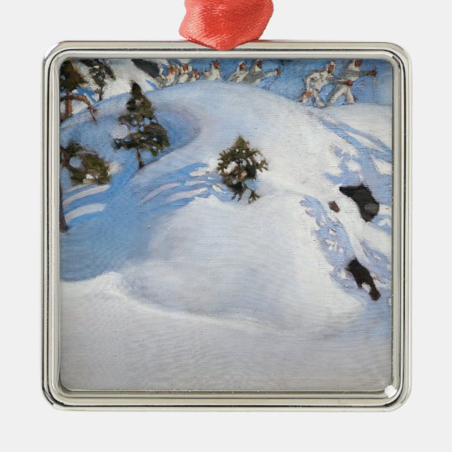 Akseli Gallen-Kallela - February Vision Metal Tree Decoration (Front)