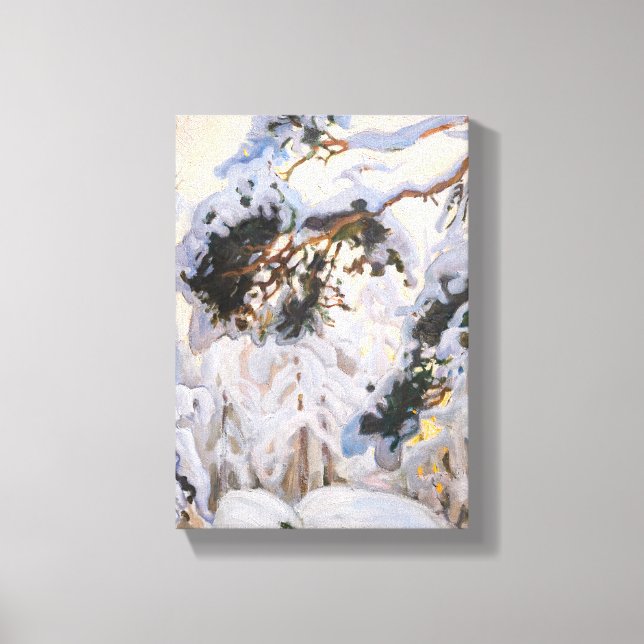 Akseli Gallen-Kallela - Forest in Winter Canvas Print (Front)