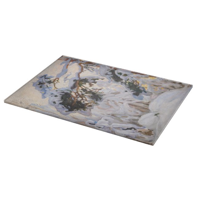 Akseli Gallen-Kallela - Forest in Winter Cutting Board (Corner)
