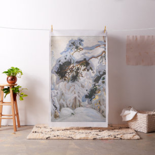 Akseli Gallen-Kallela - Forest in Winter Fabric