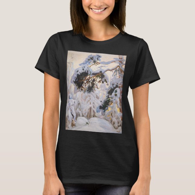 Akseli Gallen-Kallela - Forest in Winter T-Shirt (Front)
