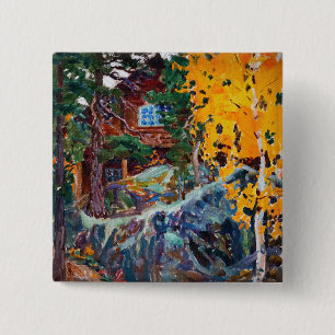 Akseli Gallen-Kallela - Kalela in Autumn 15 Cm Square Badge