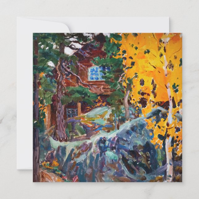 Akseli Gallen-Kallela - Kalela in Autumn Invitation (Front)