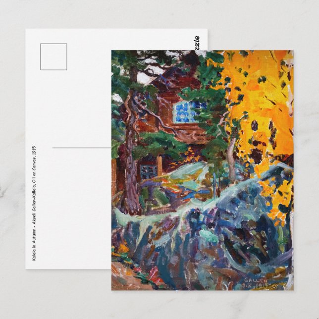 Akseli Gallen-Kallela - Kalela in Autumn Postcard (Front/Back)