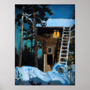 Akseli Gallen-Kallela - Kalela on a Winter Poster