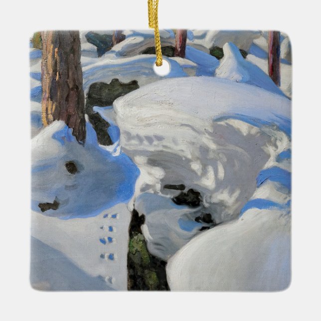 Akseli Gallen-Kallela - Lair of the Lynx Ceramic Ornament (Front)