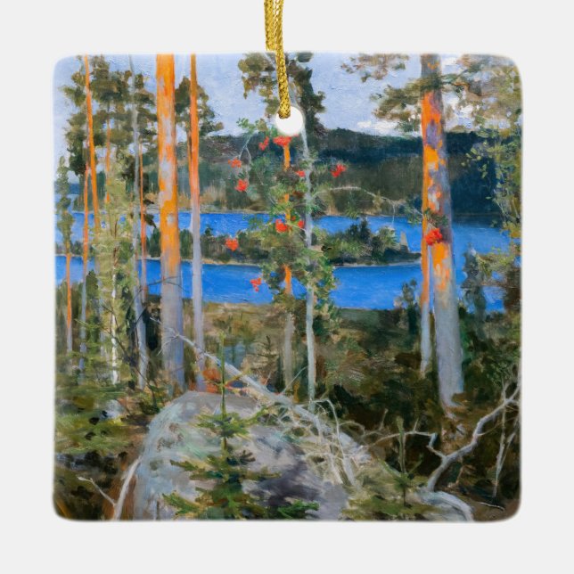 Akseli Gallen-Kallela - Lake in the Wilderness Ceramic Ornament (Front)