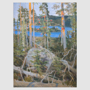 Akseli Gallen-Kallela - Lake in the Wilderness Tissue Paper