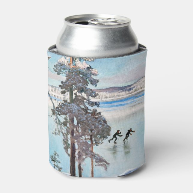 Akseli Gallen-Kallela - Skaters near Kalela Shore Can Cooler (Can Front)