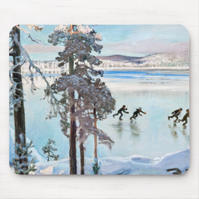 Akseli Gallen-Kallela - Skaters near Kalela Shore Mouse Mat (Front)