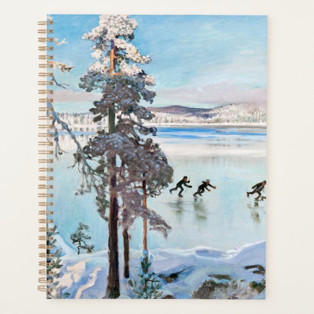 Akseli Gallen-Kallela - Skaters near Kalela Shore Planner (Front)