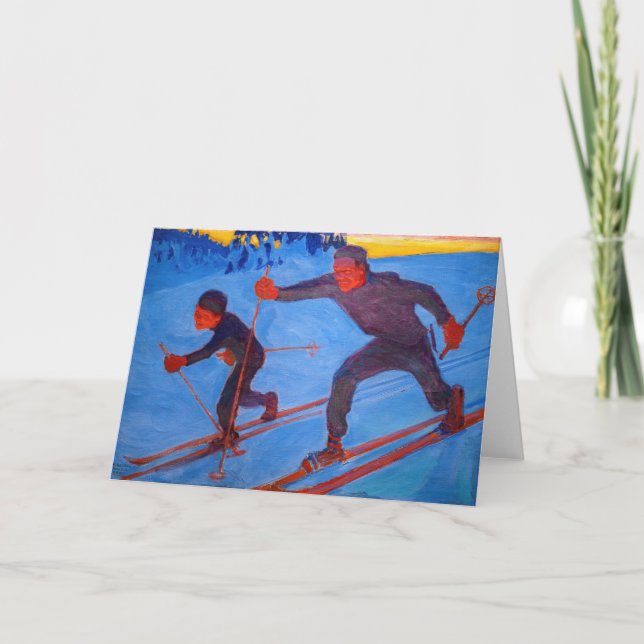 Akseli Gallen-Kallela - Skiers Card (Front)