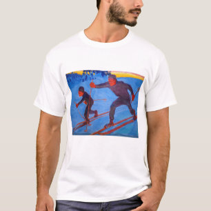 Akseli Gallen-Kallela - Skiers T-Shirt
