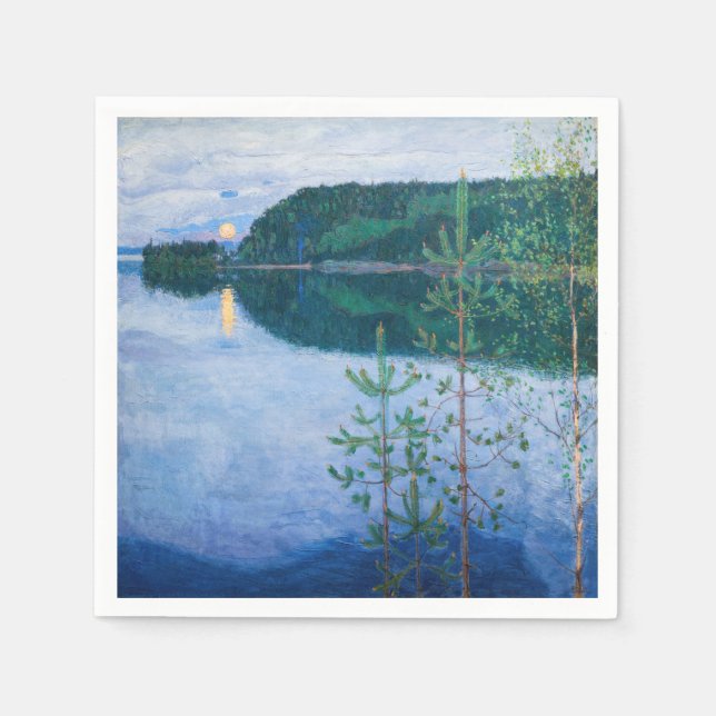 Akseli Gallen-Kallela - Spring Night Napkin (Front)