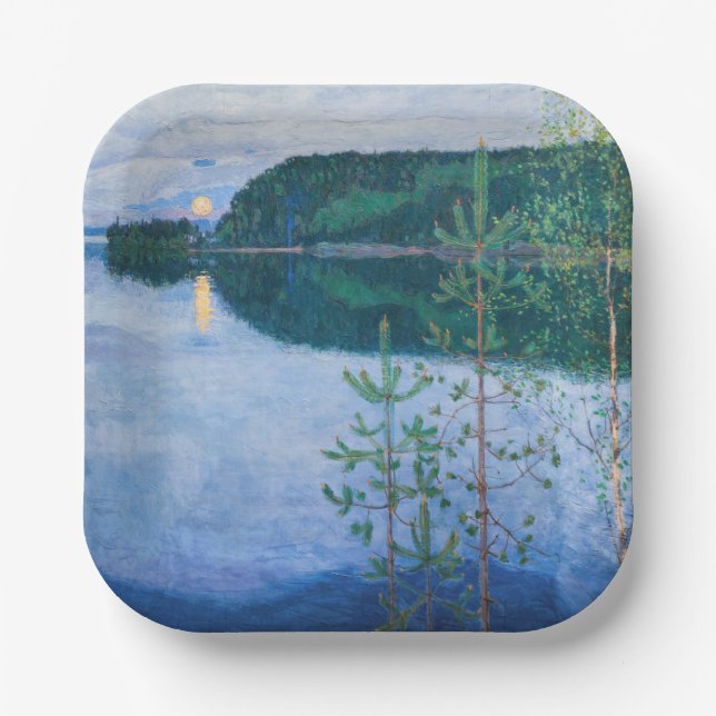 Akseli Gallen-Kallela - Spring Night Paper Plate (Front)