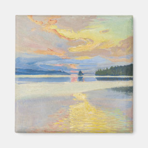 Akseli Gallen-Kallela - Sunset over Lake Ruovesi Magnet
