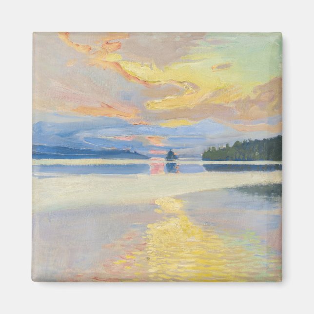 Akseli Gallen-Kallela - Sunset over Lake Ruovesi Magnet (Front)