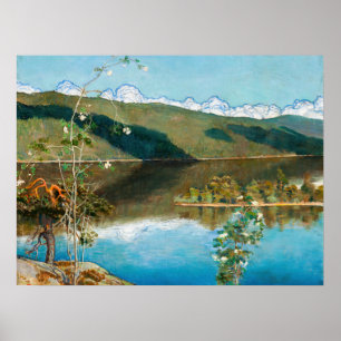 Akseli Gallen-Kallela - Thunderclouds on Horizon Poster