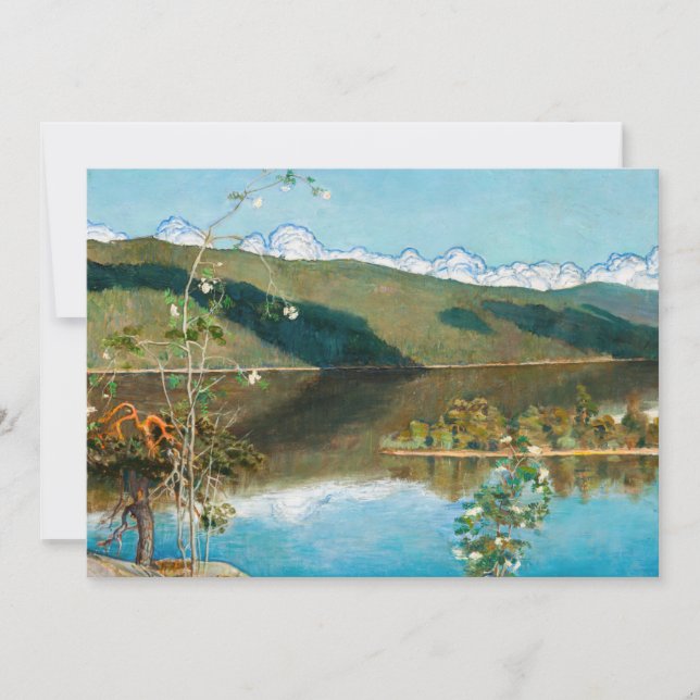 Akseli Gallen-Kallela - Thunderclouds on Horizon Thank You Card (Front)