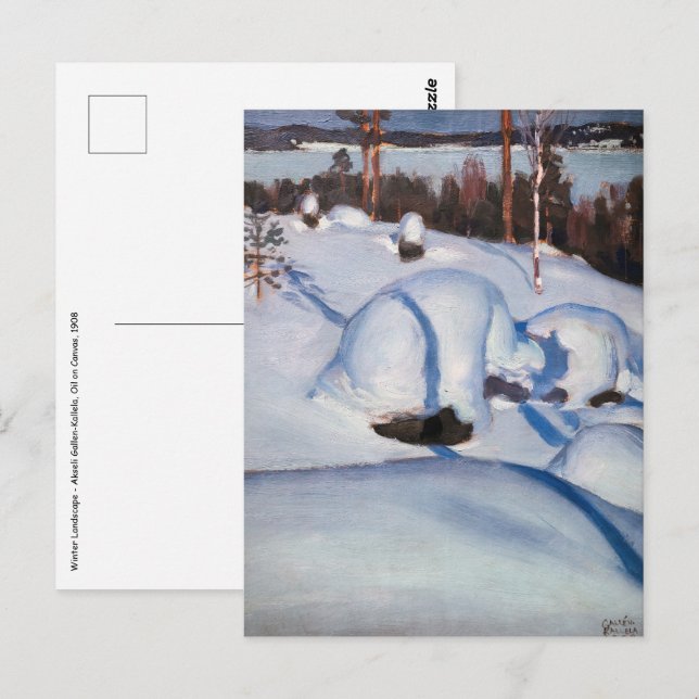 Akseli Gallen-Kallela - Winter Landscape #1 Postcard (Front/Back)