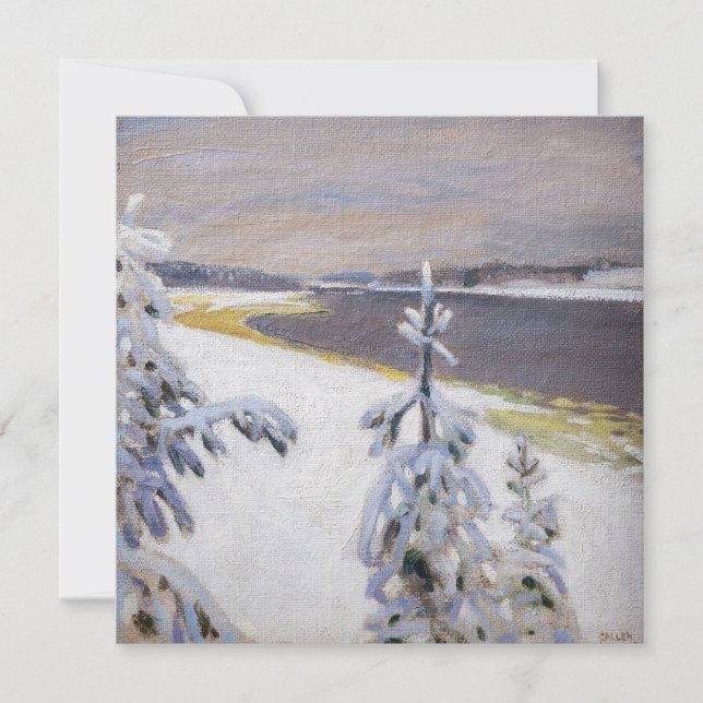 Akseli Gallen-Kallela - Winter Landscape #2 Thank You Card (Front)