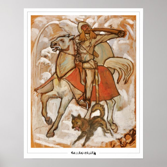 Akseli Gallen-Kallela Zedign Art Poster #262 (Front)