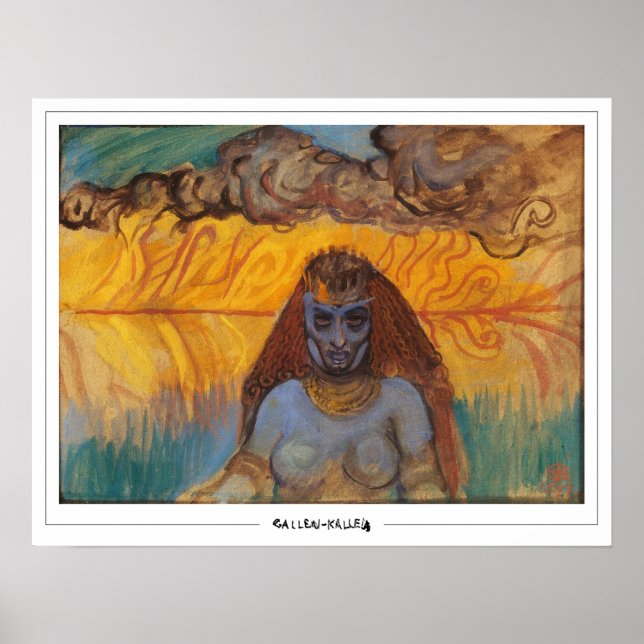 Akseli Gallen-Kallela Zedign Art Poster #343 (Front)