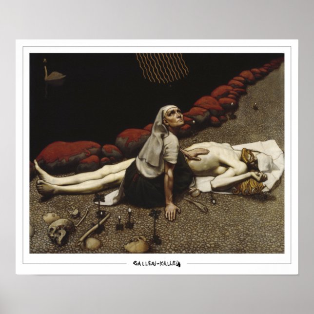 Akseli Gallen-Kallela Zedign Art Poster #351 (Front)