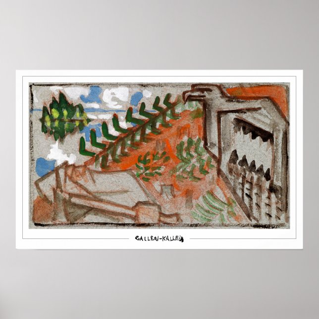 Akseli Gallen-Kallela Zedign Art Poster #469 (Front)