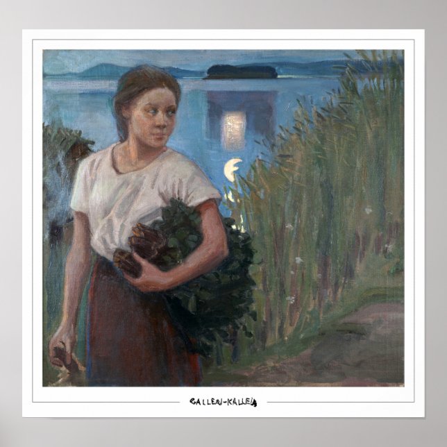 Akseli Gallen-Kallela Zedign Art Poster #8 (Front)