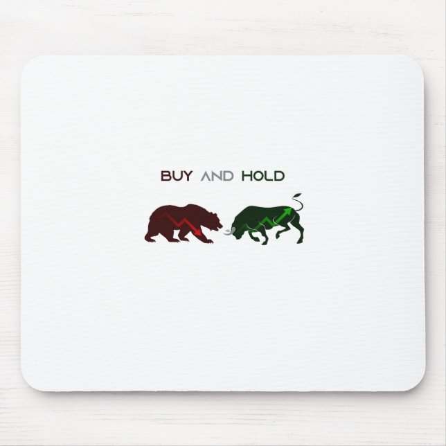 Aktien Bear Bull Börse Mouse Mat (Front)