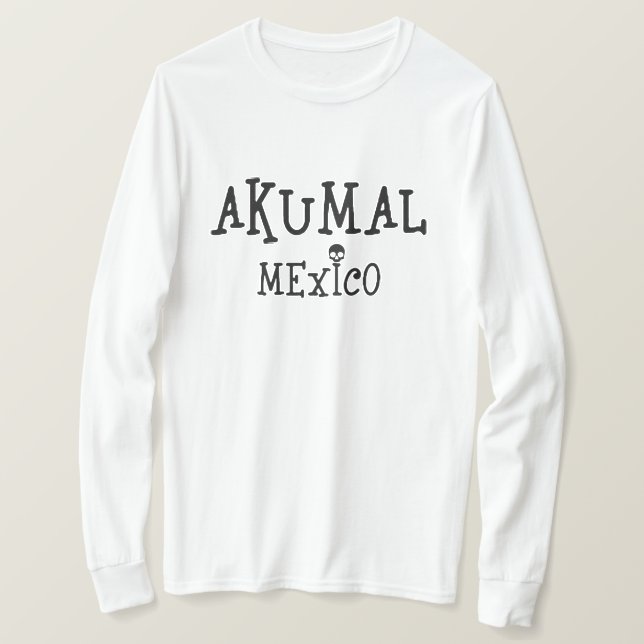 Akumal Mexico Design - Basic Long Sleeve T-Shirt (Design Front)