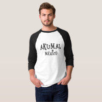 Akumal Mexico Design - Men's Basic 3/4 Sleeve Ragl