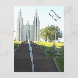 Akureyrarkirkja, Akureyri, Iceland Postcard